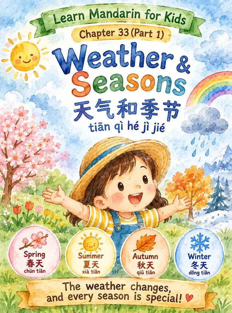 Weather & Seasons 天气和季节 (tiān qì hé jì jié)(Part1)
